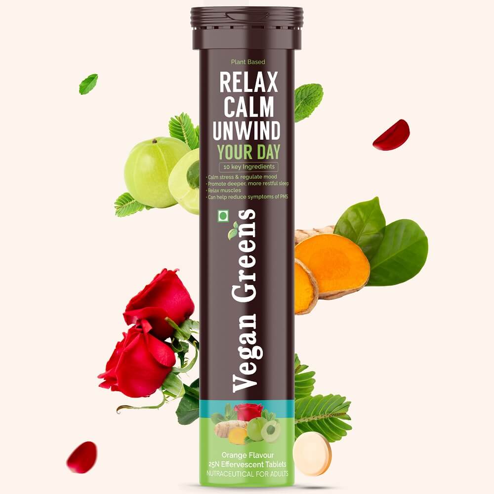 Relax Calm Unwind Your Day. Calm Stress & Regulate Mood, Relaxation in Body & Mind, Better Sleep, PMS Relief Support, Muscle Recovery, Regular Digestion.