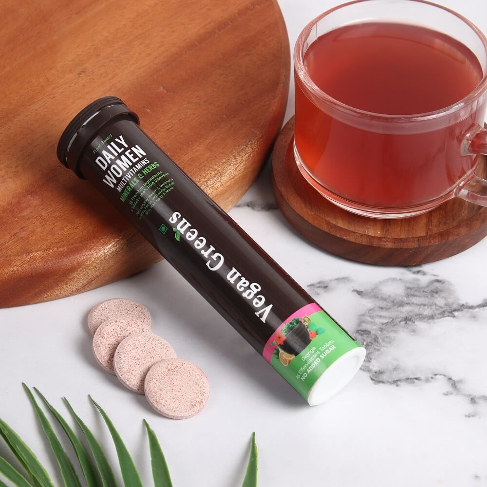 Daily Women Multivitamins (39 Vitamins, Minerals & Herbs). 100% RDA. Menstrual Health, Energy, Focus, Immunity, Joints, Bones, Skin, Hair & Nails